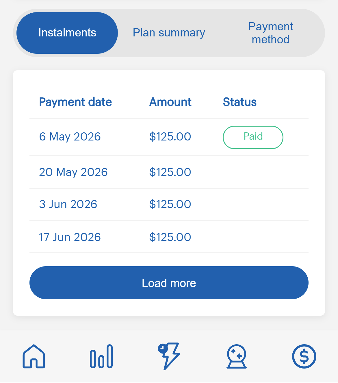 image of payment plan instalments in aurora+