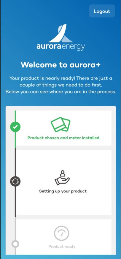 aurora+ outage screen