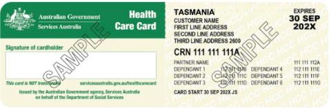 Health Care Card Image