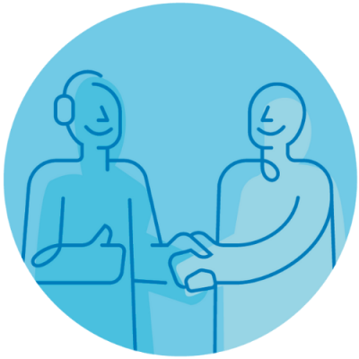 Illustration of people working together