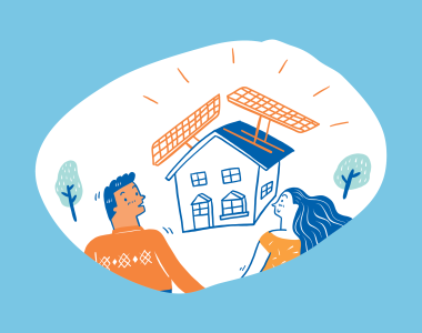 Solar Panels Illustration
